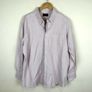Oconnells Red Striped Vintage‎ Single Needle Button Up Shirt EUC Men’s 18